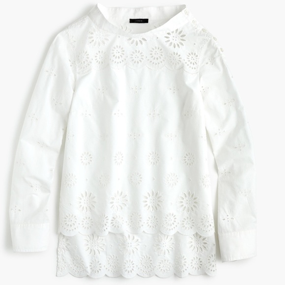 JCrew FUNNELNECK EYELET - Picture 2 of 8